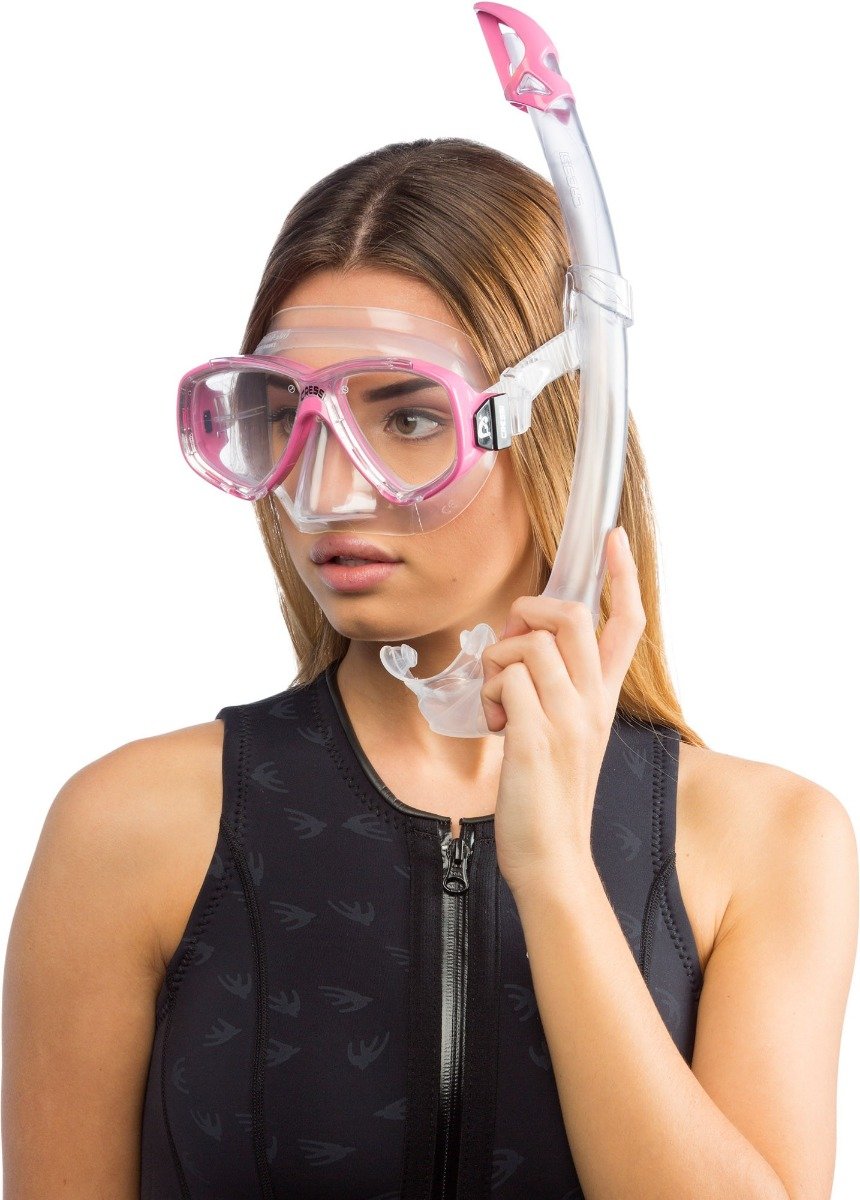 Cressi Perla + Mexico Mask and Snorkel side view