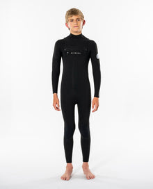 Rip Curl Junior Dawn Patrol 5/3mm Chest Zip Winter Wetsuit in Black