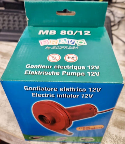 Bravo Electric Inflator 12 Volt - Red - Packaging 