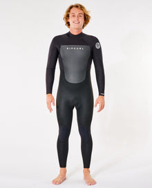 Rip Curl Omega 5/3mm Back Zip Mens Wetsuit - Black - Front