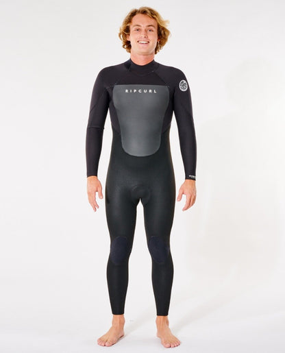 Rip Curl Omega 5/3mm Back Zip Mens Wetsuit - Black - Front