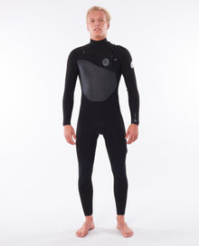Rip Curl Flashbomb 3/2mm Chest Zip Mens Wetsuit 2021 - Black - Front