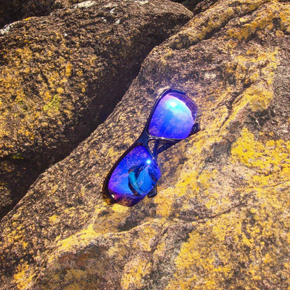 Ritual Vision Break & Enter Sunglasses – Polished Black / Reflective Blue