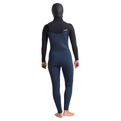 C-Skins Women's Solace 5/4mm Chest Zip Hooded Wetsuit - Blustone/Blk/Saffron - Buy online today