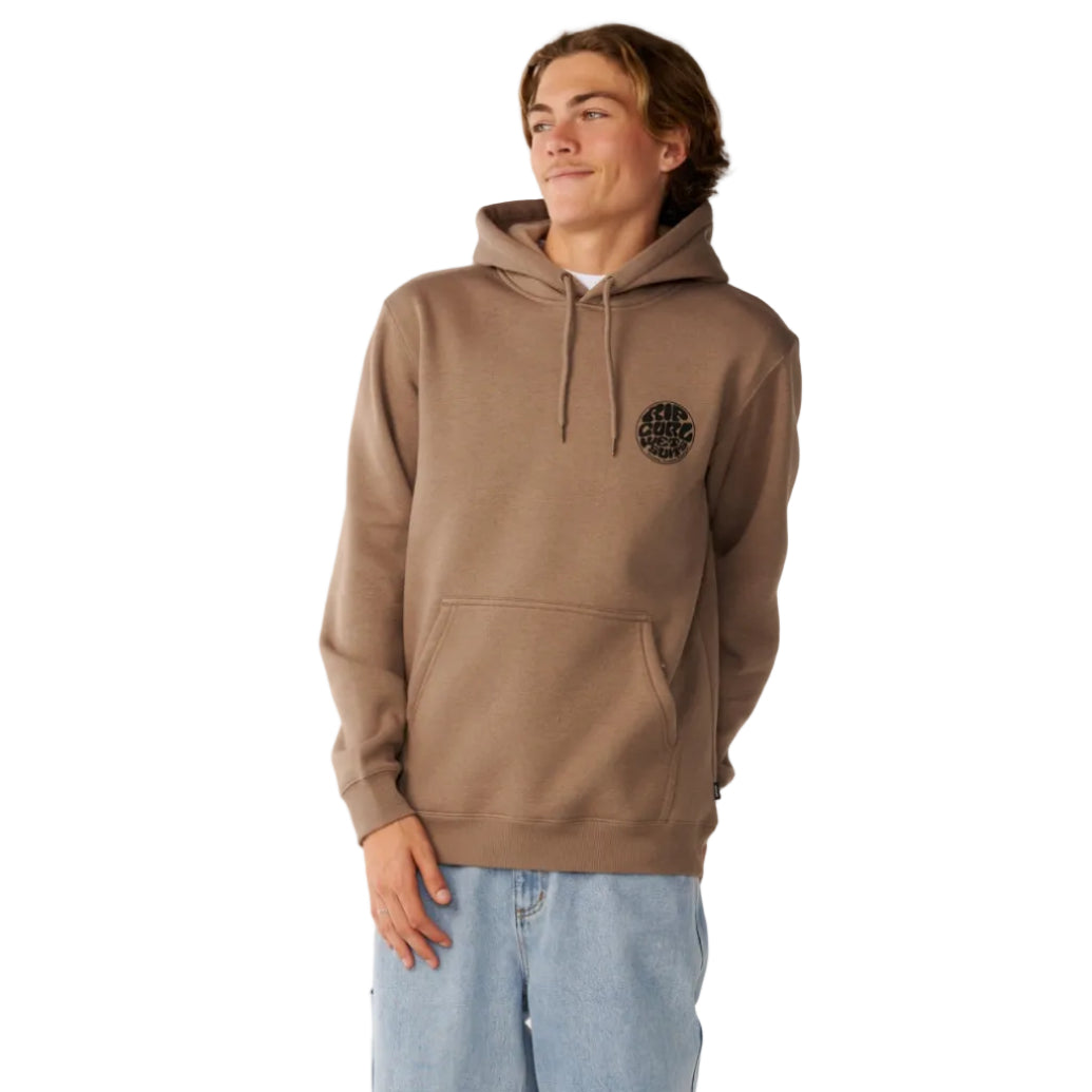Rip Curl Mens Wetsuit Icon Hoodie in Walnut Brown