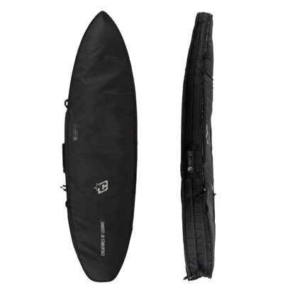 Creatures Of Leisure Shortboard Double DT2.0 Board Bag - Black/Silver