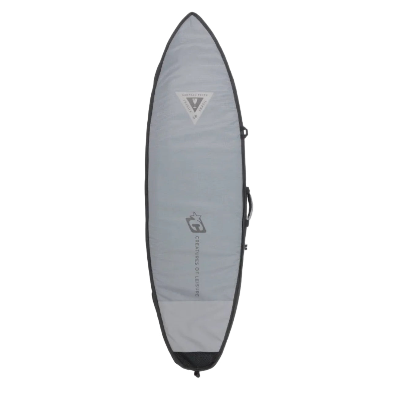 Creatures Of Leisure Shortboard Double DT2.0 Board Bag - Titanium-Black
