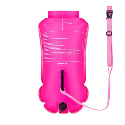ZONE3 Recycled 28L Swim Safety Buoy/Dry Bag - Hi-Vis Pink