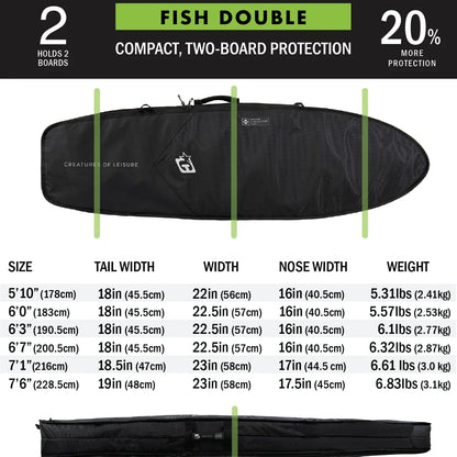 Creatures Of Leisure Fish Double DT2.0 - Black Silver