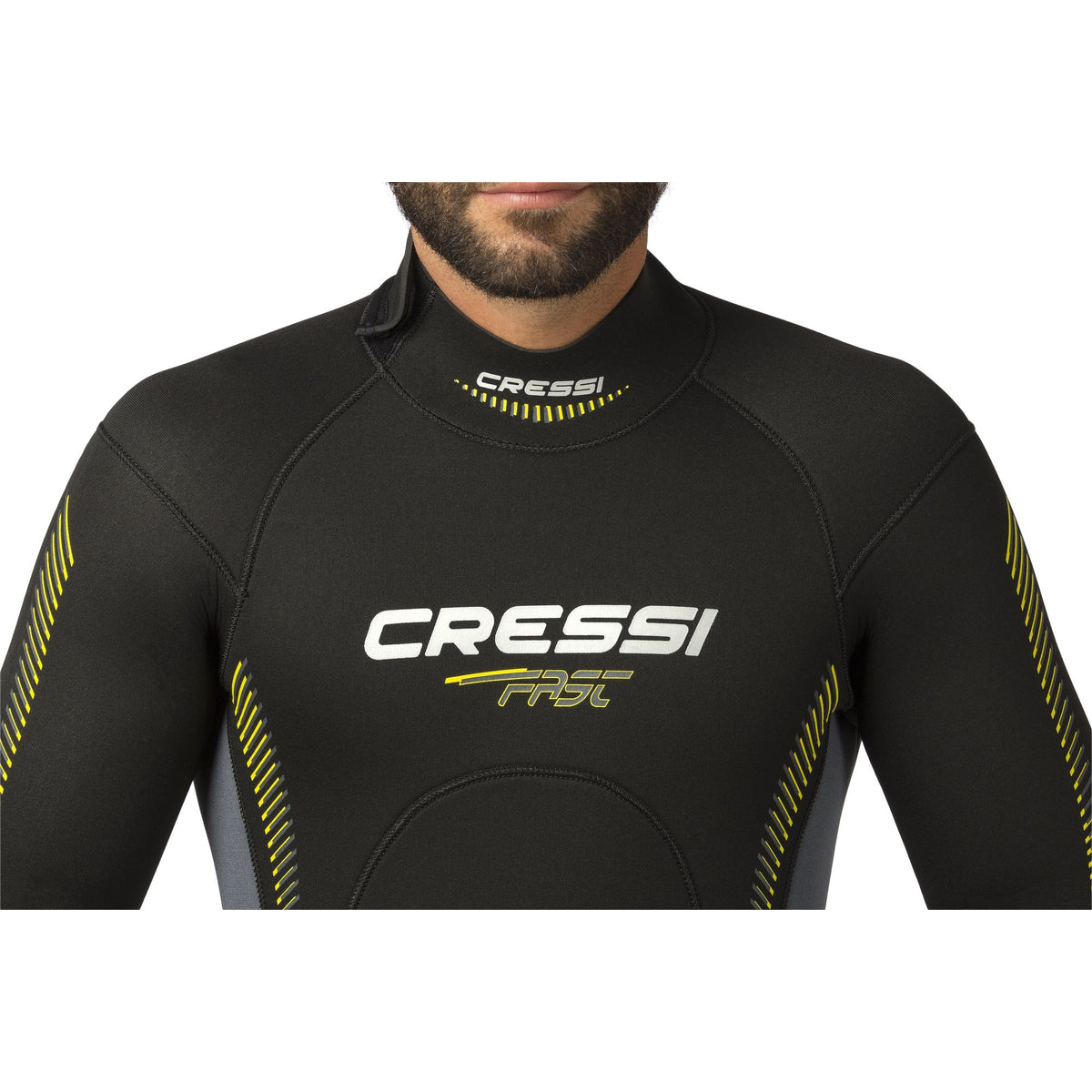 Cressi Fast Man Monopiece 5mm Dive Wetsuit - Black