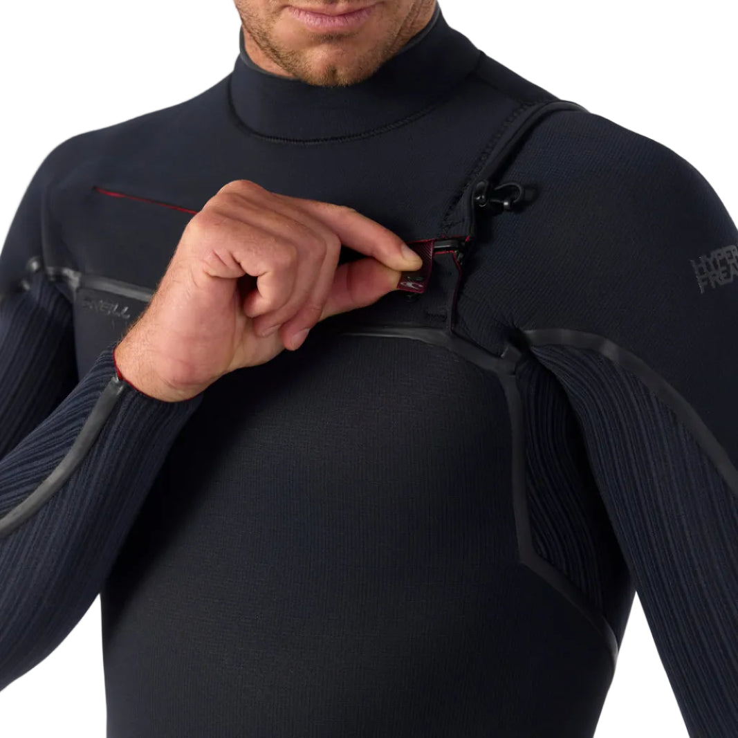 O'Neill Hyperfreak Fire 4/3mm Chest Zip Wetsuit SAMPLE - Black