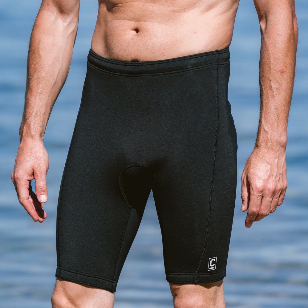 C-Skins NuWave Legend 2mm Mens Wetsuit Shorts - Black