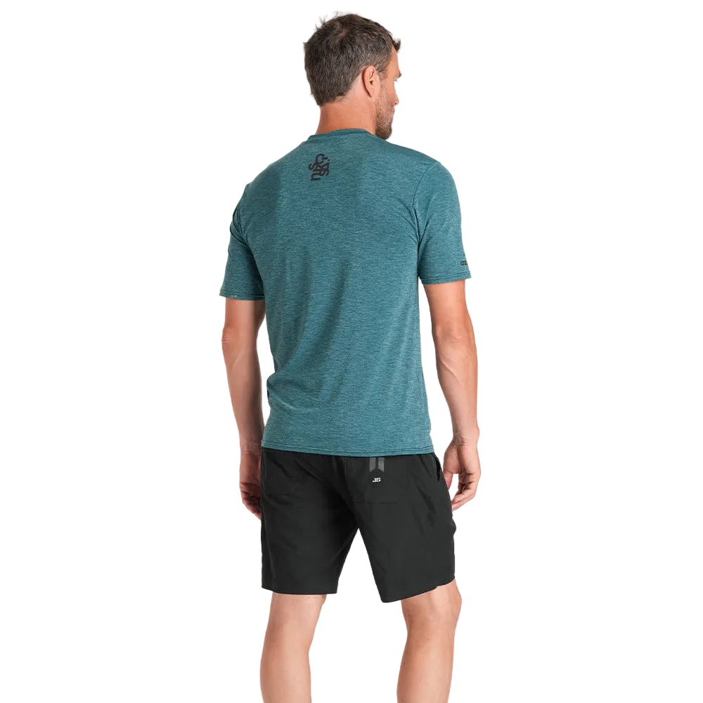 C-Skins NuWave UV Mens Short Sleeve Surf Tee - Forest Green