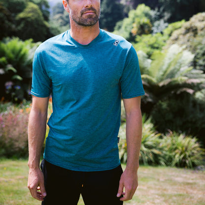 C-Skins NuWave UV Mens Short Sleeve Surf Tee - Forest Green