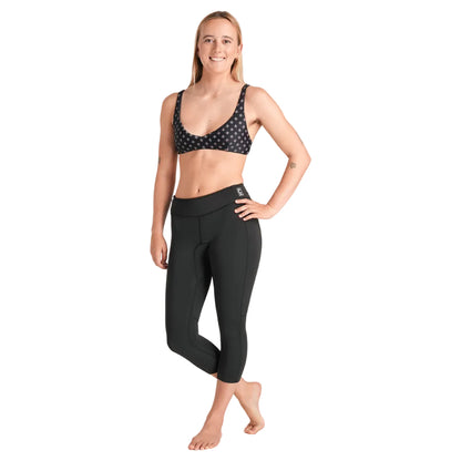 C-Skins NuWave Solace Lite 1.5mm Womens FL 3/4 Wetsuit Leggings - Black/White