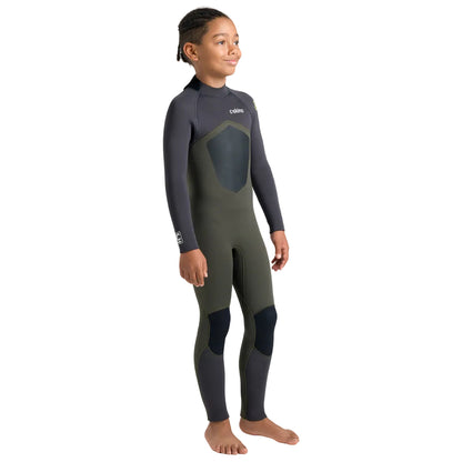 C-Skins NuWave Legend 5/4/3mm Junior GBS Back Zip Winter Wetsuit 2026 - Olive / Meteor