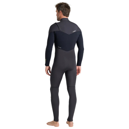 C-Skins NuWave ReWired 4/3mm Mens GBS Chest Zip Wetsuit 2026 - Meteor / Black / Lime