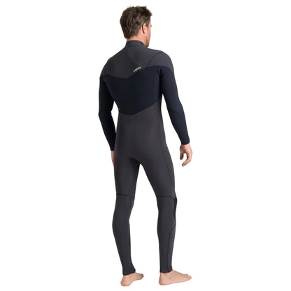 C-Skins NuWave ReWired 4/3mm Mens GBS Chest Zip Wetsuit 2026 - Meteor / Black / Lime