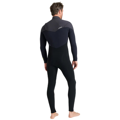 C-Skins NuWave ReWired 5/4mm Mens GBS Chest Zip Steamer 2026 - Black/Meteor/Lime