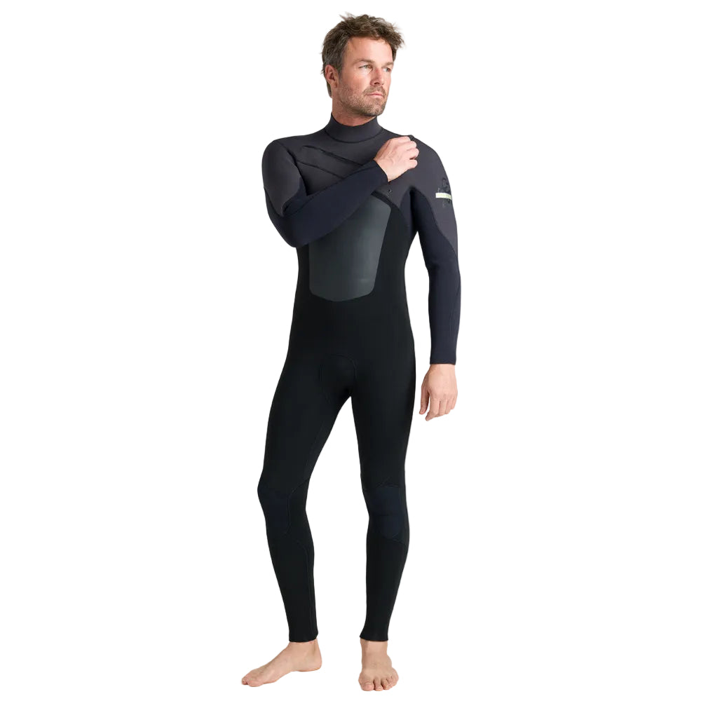 C-Skins NuWave ReWired 5/4mm Mens GBS Chest Zip Steamer 2026 - Black/Meteor/Lime
