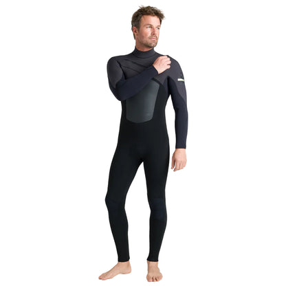 C-Skins NuWave ReWired 5/4mm Mens GBS Chest Zip Steamer 2026 - Black/Meteor/Lime