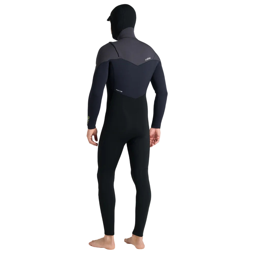 C-Skins NuWave ReWired 5/4mm Mens GBS Hooded Winter Wetsuit 2026 - Black / Meteor / Lime