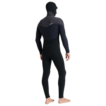 C-Skins NuWave ReWired 5/4mm Mens GBS Hooded Winter Wetsuit 2026 - Black / Meteor / Lime