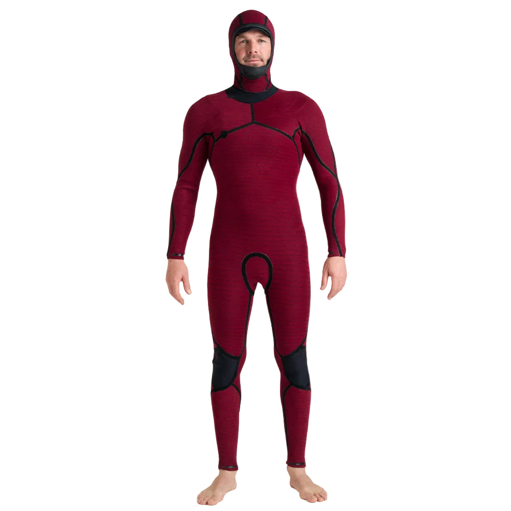 C-Skins NuWave ReWired 5/4mm Mens GBS Hooded Winter Wetsuit 2026 - Black / Meteor / Lime