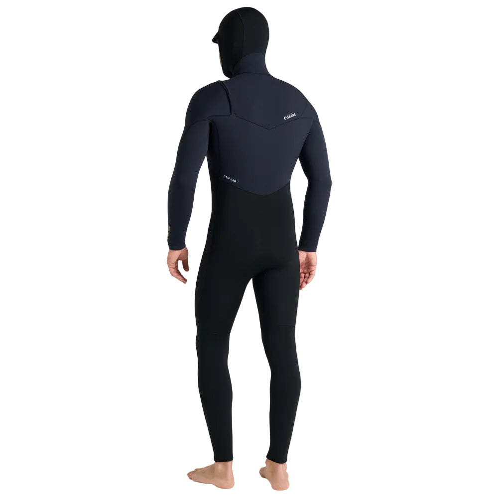 C-Skins NuWave ReWired 6/5mm Mens GBS Hooded Winter Wetsuit 2026 - Black / Lime