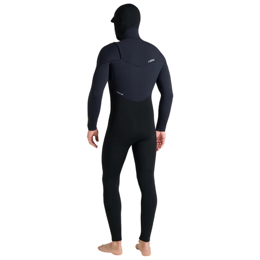 C-Skins NuWave ReWired 6/5mm Mens GBS Hooded Winter Wetsuit 2026 - Black / Lime