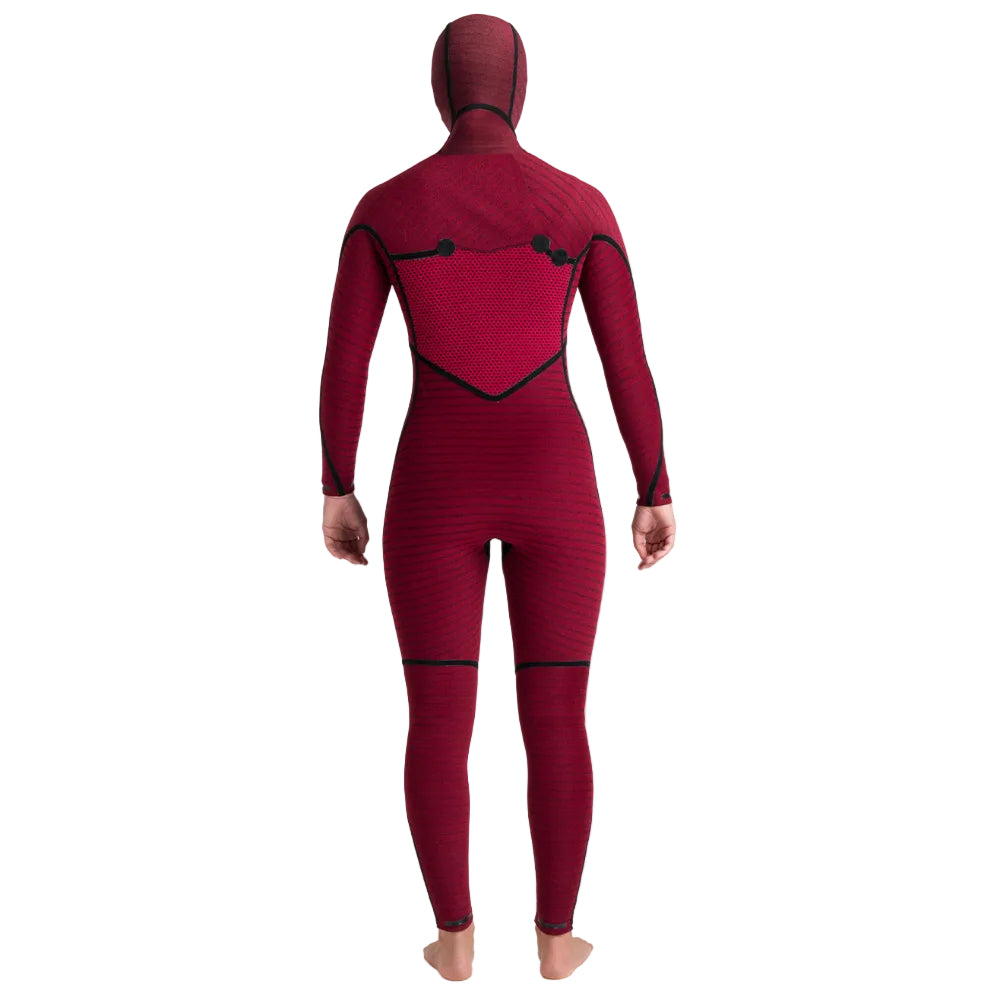 C-Skins NuWave ReWired 6/5mm Womens GBS Hooded Winter Wetsuit 2026 - Black / Rose
