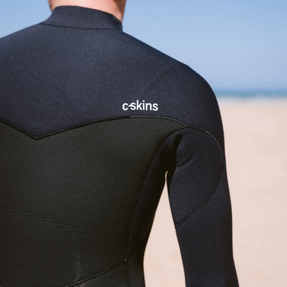 C-Skins NuWave Session 5/4/3mm Mens GBS Chest Zip Winter Wetsuit 2026 - Black / Red