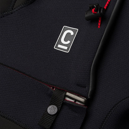 C-Skins NuWave Session 5/4/3mm Mens GBS Chest Zip Winter Wetsuit 2026 - Black / Red