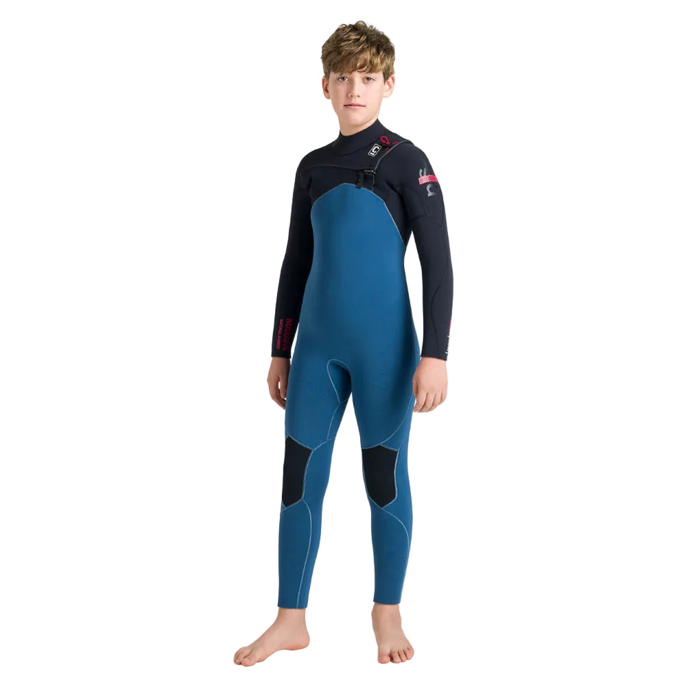 C-Skins NuWave Session 5/4mm Junior GBS Chest Zip Winter Wetsuit 2026 - Legion Blue / Black / Red