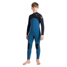 C-Skins NuWave Session 5/4mm Junior GBS Chest Zip Winter Wetsuit 2026 - Legion Blue / Black / Red