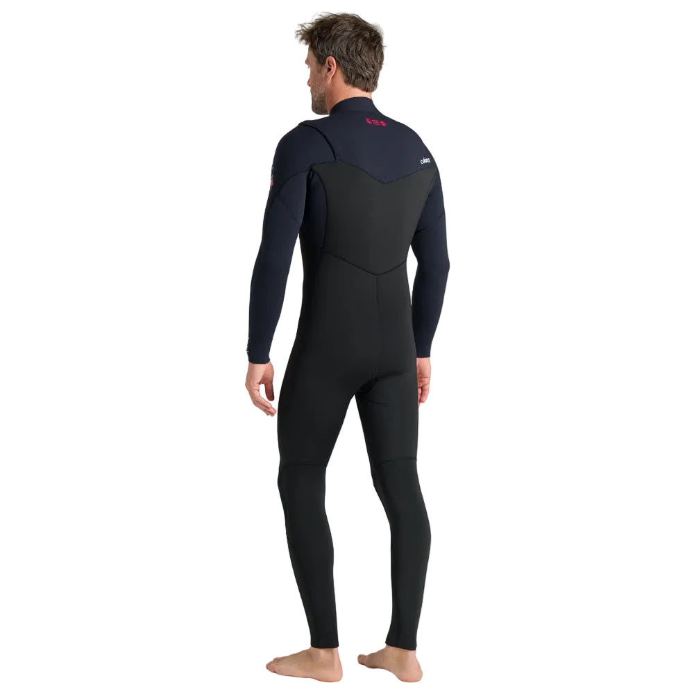 C-Skins NuWave Session 5/4/3mm Mens GBS Chest Zip Winter Wetsuit 2026 - Black / Red