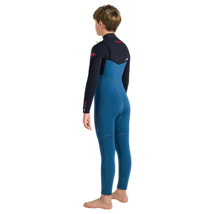 C-Skins NuWave Session 5/4mm Junior GBS Chest Zip Winter Wetsuit 2026 - Legion Blue / Black / Red