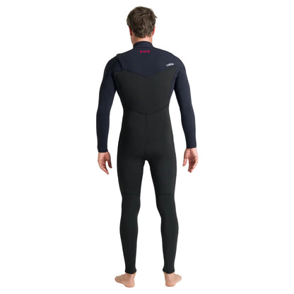 C-Skins NuWave Session 5/4/3mm Mens GBS Chest Zip Winter Wetsuit 2026 - Black / Red