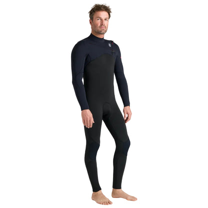 C-Skins NuWave Session 5/4/3mm Mens GBS Chest Zip Winter Wetsuit 2026 - Black / Red