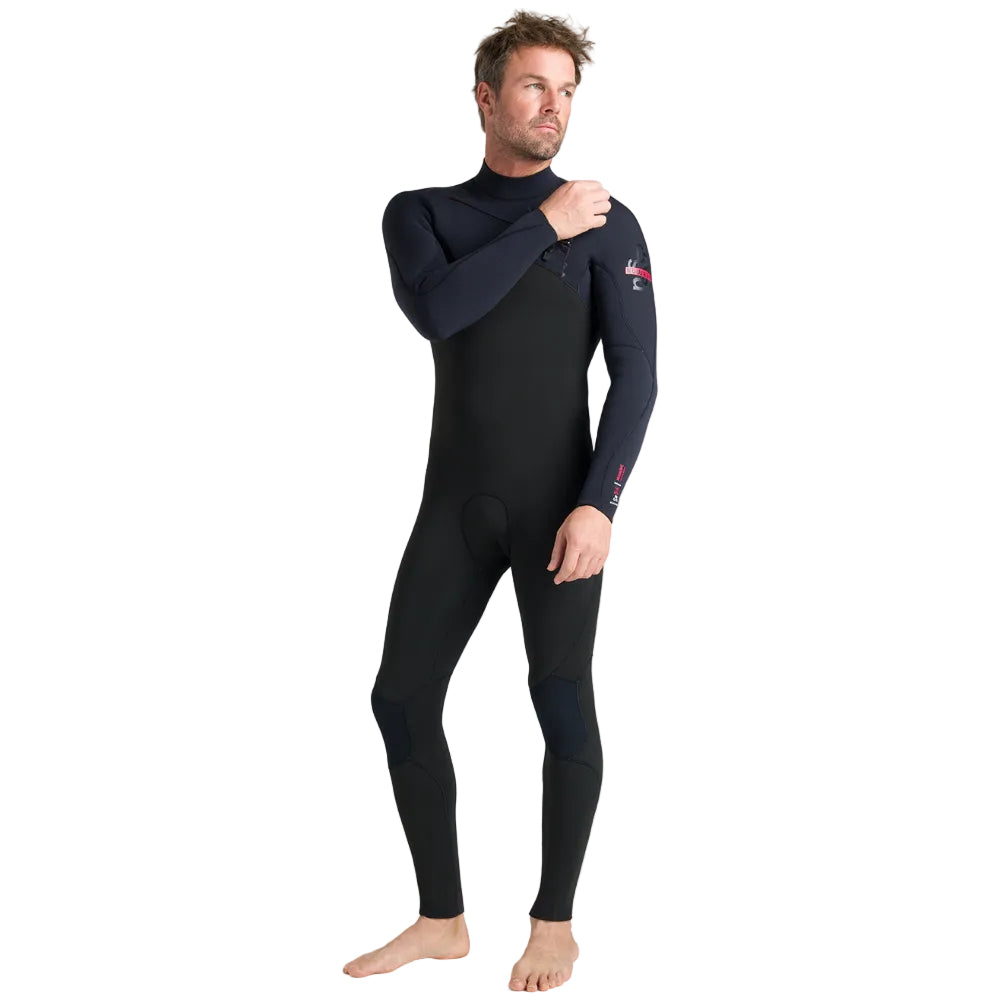 C-Skins NuWave Session 5/4/3mm Mens GBS Chest Zip Winter Wetsuit 2026 - Black / Red