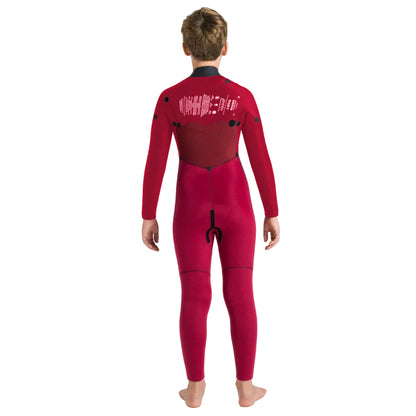 C-Skins NuWave Session 5/4mm Junior GBS Chest Zip Winter Wetsuit 2026 - Legion Blue / Black / Red