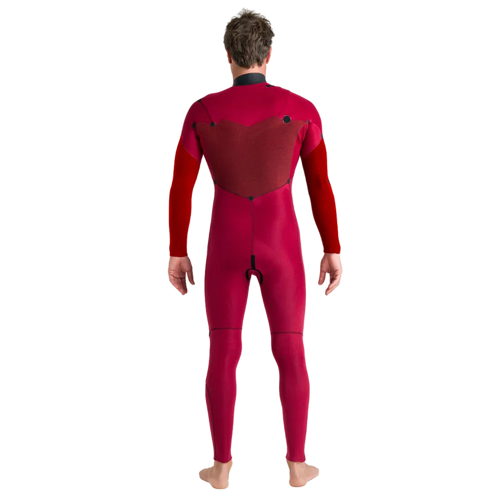C-Skins NuWave Session 5/4/3mm Mens GBS Chest Zip Winter Wetsuit 2026 - Black / Red