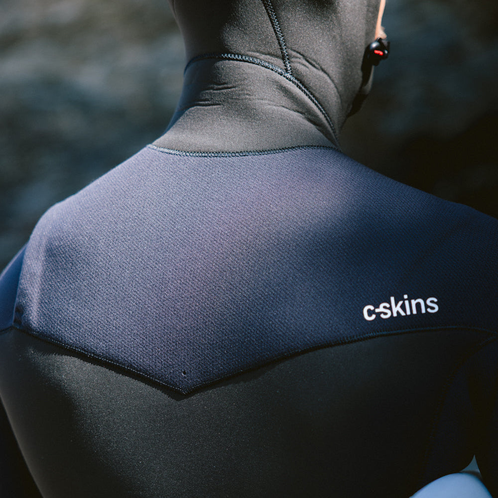 C-Skins NuWave Session 5/4/3mm Mens GBS Hooded Winter Wetsuit 2026 - Black / Red