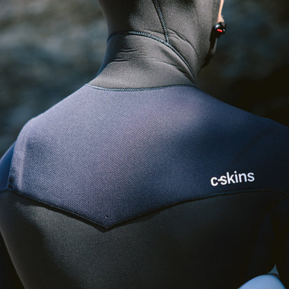 C-Skins NuWave Session 5/4/3mm Mens GBS Hooded Winter Wetsuit 2026 - Black / Red