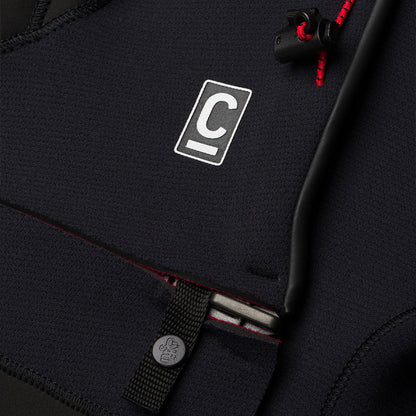 C-Skins NuWave Session 5/4/3mm Mens GBS Hooded Winter Wetsuit 2026 - Black / Red
