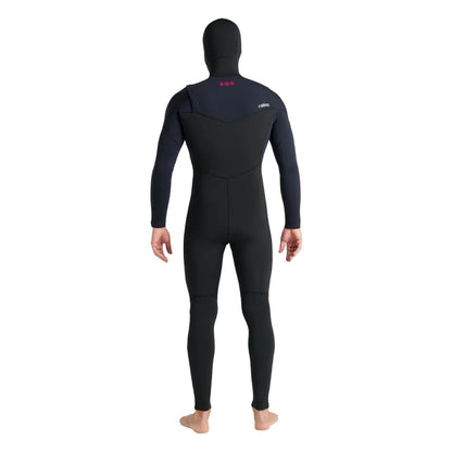 C-Skins NuWave Session 5/4/3mm Mens GBS Hooded Winter Wetsuit 2026 - Black / Red