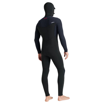 C-Skins NuWave Session 5/4/3mm Mens GBS Hooded Winter Wetsuit 2026 - Black / Red