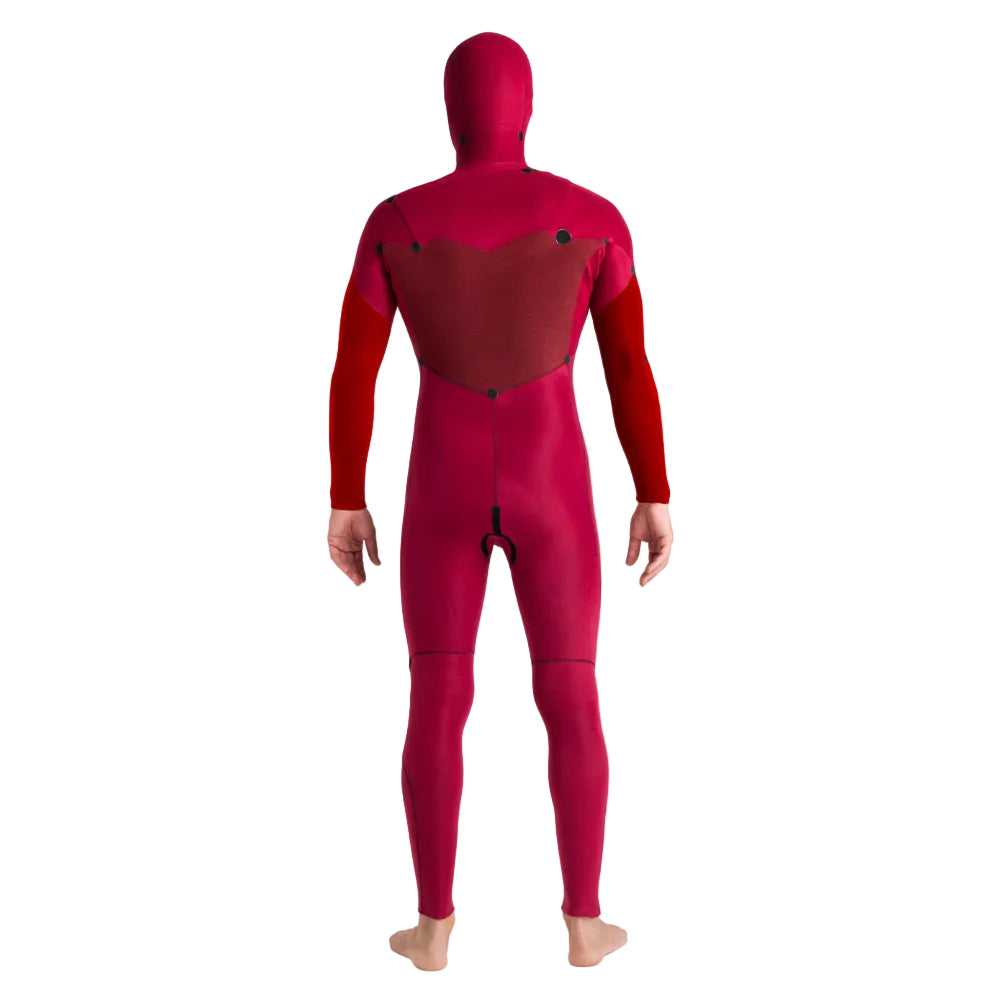 C-Skins NuWave Session 5/4/3mm Mens GBS Hooded Winter Wetsuit 2026 - Black / Red