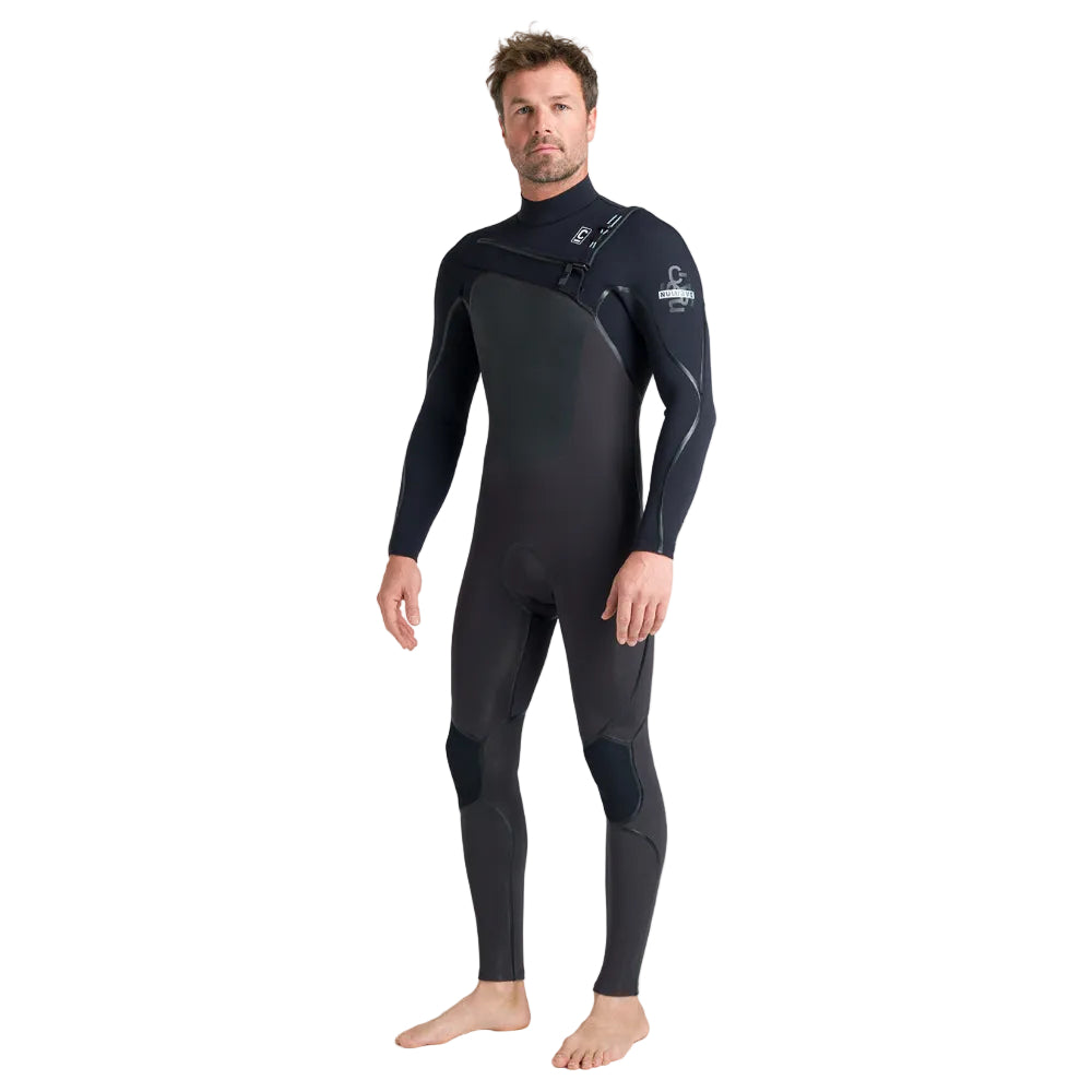 C-Skins NuWave Wired 4/3mm Mens LQS Chest Zip Wetsuit 2026 - Meteor / Black / Blue
