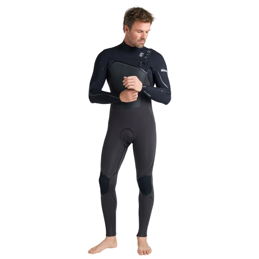 C-Skins NuWave Wired 4/3mm Mens LQS Chest Zip Wetsuit 2026 - Meteor / Black / Blue